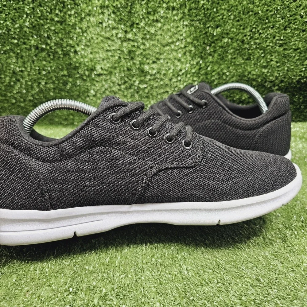 Travis Mathew Cuater The Daily  Black Knit Athletic Comfort Sneakers Mens 10